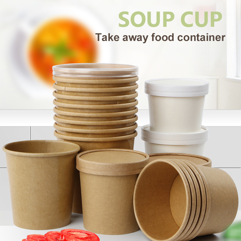 Factory Wholesale 26oz Soup Cups Take Away Food Container with Paper Lid PP Lid 500 PACK
Factory Wholesale 26oz Soup Cups Take Away Food Container with Paper Lid PP Lid 500 PACK