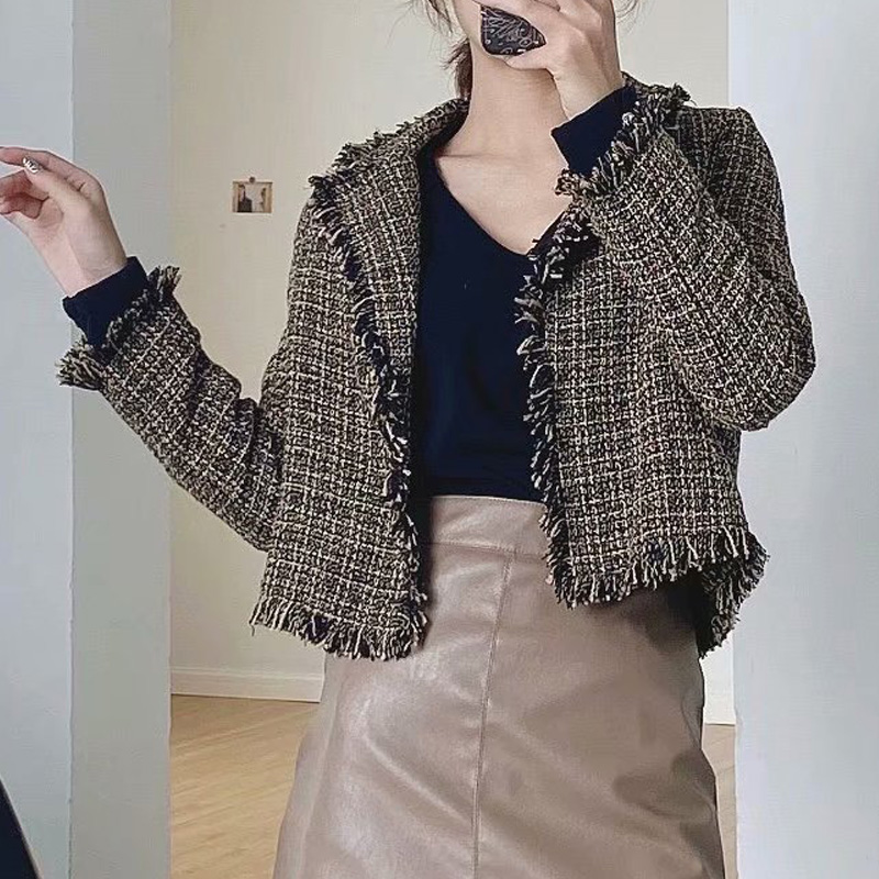 KUMSVAG 2020 Autumn Women Casual Jackets Coats Long Sleeve Open Stitch Plaid Jacket Female Street Sweet Jackets Outerwear Cloth
KUMSVAG 2020 Autumn Women Casual Jackets Coats Long Sleeve Open Stitch Plaid Jacket Female Street Sweet Jackets Outerwear Cloth