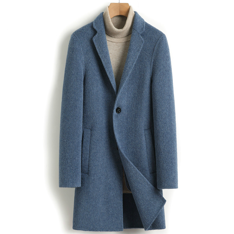 Double-sided Wool Coat Men Cashmere Long Jacket Men Korean Autumn Mens Overcoat Coats and Jackets Abrigo Hombre 2020 4432 J3589, Blue
Double-sided Wool Coat Men Cashmere Long Jacket Men Korean Autumn Mens Overcoat Coats and Jackets Abrigo Hombre 2020 4432 J3589, Blue