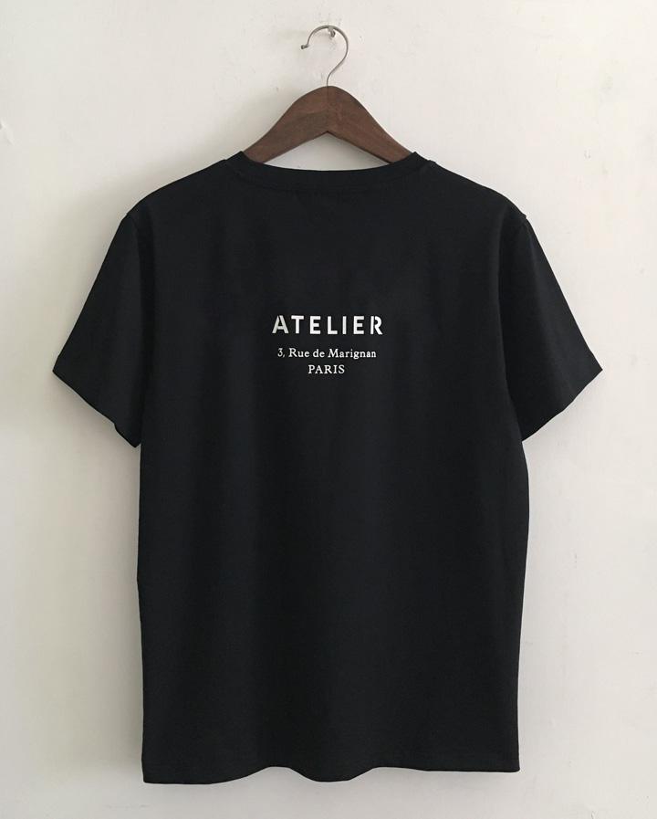 New mens designer brand t-shirts O collar women short sleeve Paris Italy brand ATELIER 3 Rue de Marignan printing high quality 100% cotton, White
New mens designer brand t-shirts O collar women short sleeve Paris Italy brand ATELIER 3 Rue de Marignan printing high quality 100% cotton, White