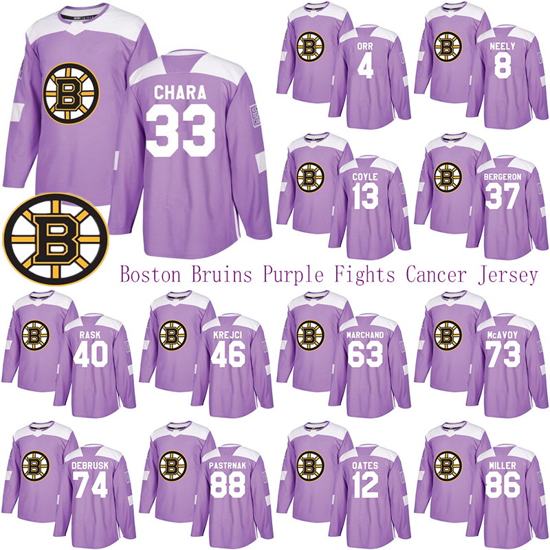 Boston Bruins Purple Fights Cancer Jersey 33 Zdeno Chara 37 Patrice Bergeron 63 Brad Marchand 88 David Pastrnak 13 Coyle Hockey Jerseys
Boston Bruins Purple Fights Cancer Jersey 33 Zdeno Chara 37 Patrice Bergeron 63 Brad Marchand 88 David Pastrnak 13 Coyle Hockey Jerseys
