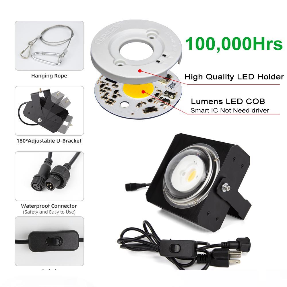 COB LED Grow Light Full Spectrum BlackSun S1 100W LED Plant Growth Lamp For Indoor Hydroponic Greenhouse Plants Growing Tent
COB LED Grow Light Full Spectrum BlackSun S1 100W LED Plant Growth Lamp For Indoor Hydroponic Greenhouse Plants Growing Tent