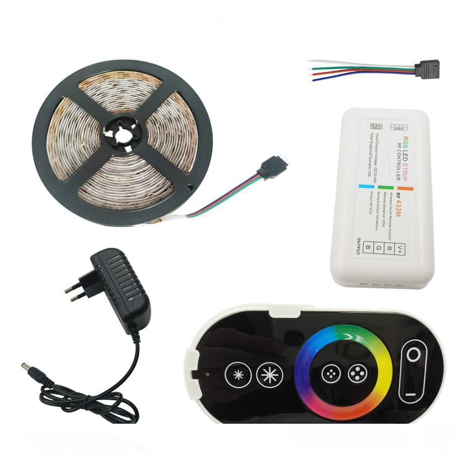 LED Strip light Flexible Ribbon RGB Strip Waterproof Indoor Decorative led tape with power adapter RF Touch Controller
LED Strip light Flexible Ribbon RGB Strip Waterproof Indoor Decorative led tape with power adapter RF Touch Controller