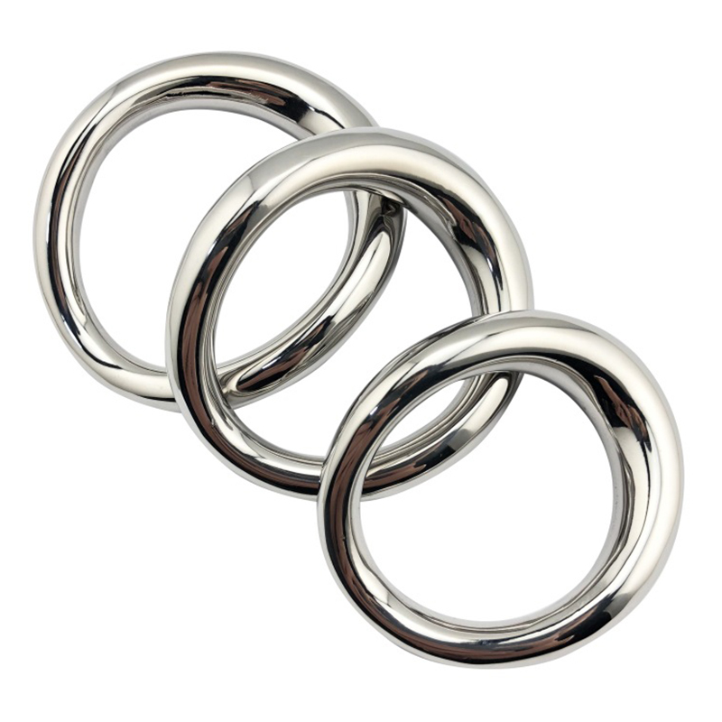 Stainless Steel Metal cock Ring Scrotum Penis Weight Sex Toys For Men Dick Ring Penis Ring BDSM Mens Cockrings Adult Toys. T200727
