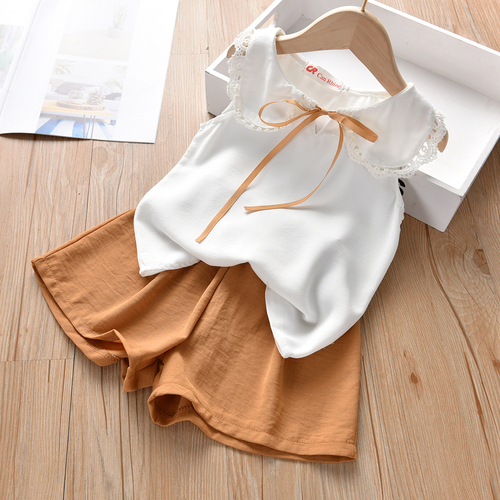 Girls 'summer Clothes Suit 2020 New Children's Fashion Dress Kids Girls Chiffon Blouse and Pants Clothes Sets