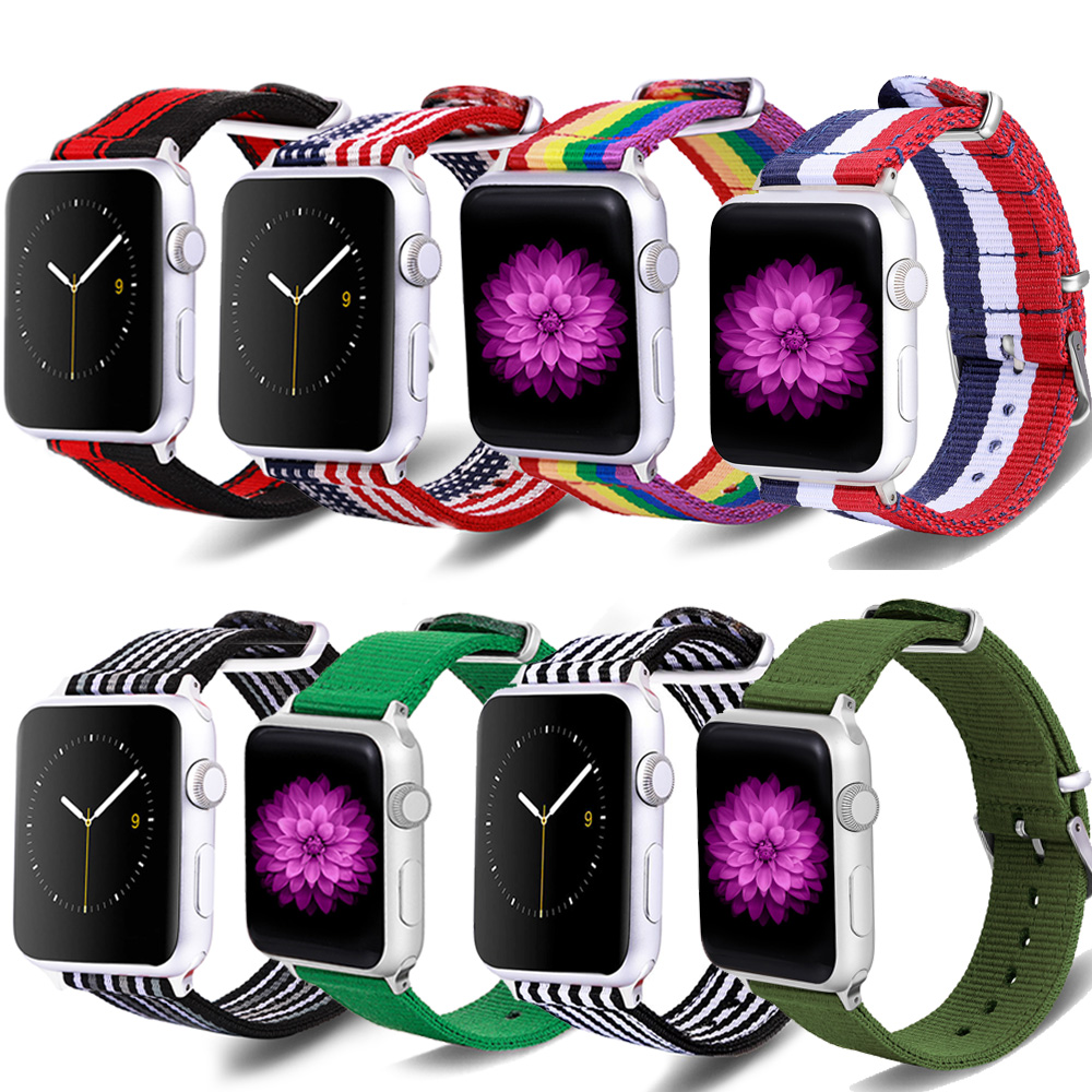 For Apple Watch band Rainbow Nylon strap Design Fabrics Replacement Series SE 6/5/4/3/2/1 Stainless Steel Buckle free shipping
For Apple Watch band Rainbow Nylon strap Design Fabrics Replacement Series SE 6/5/4/3/2/1 Stainless Steel Buckle free shipping