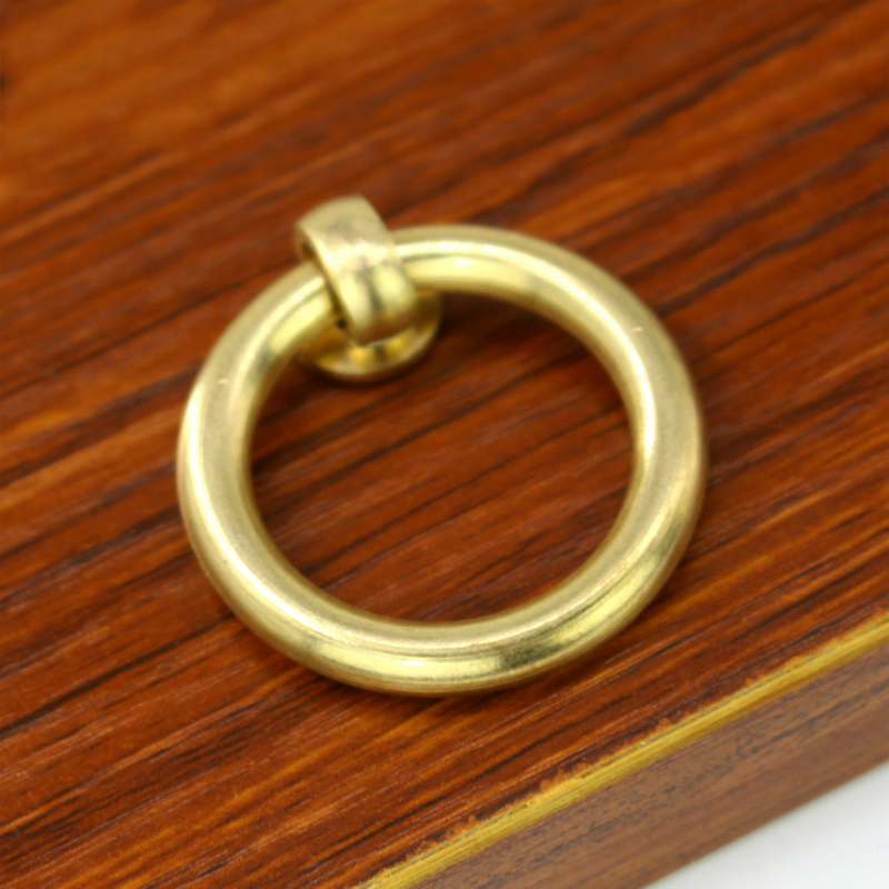 2.5-3.2cm Chinese antique simple drawer knob furniture door handle hardware Classical wardrobe cabinet shoe closet cone vintage pull ring