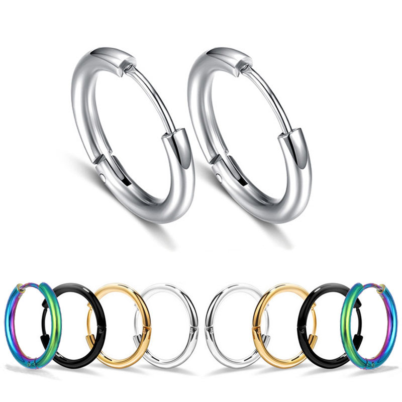 Unisex Stainless Steel Earrings 2020 New Fashion Plain Round Loop Hoop Earrings for Women Men Girls Boys Aros Pendientes Jewelry
Unisex Stainless Steel Earrings 2020 New Fashion Plain Round Loop Hoop Earrings for Women Men Girls Boys Aros Pendientes Jewelry