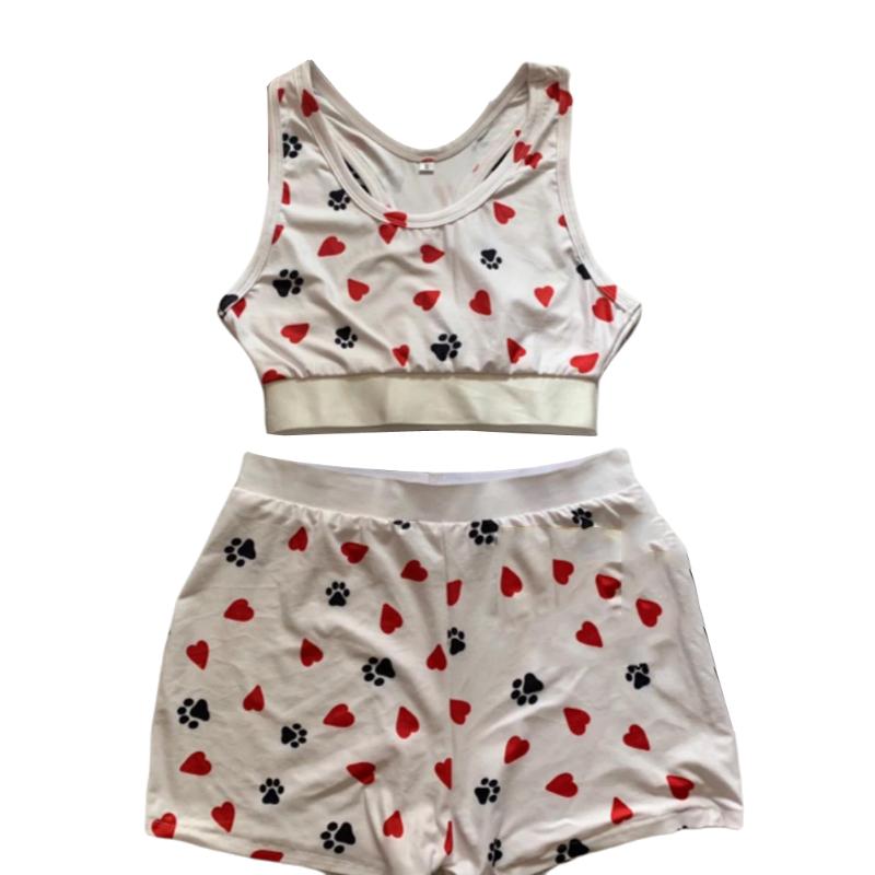 2020 Fashion Women Two Piece Set Printed Crop Top and Shorts Summer Casual Sport Tracksuit, Pink
2020 Fashion Women Two Piece Set Printed Crop Top and Shorts Summer Casual Sport Tracksuit, Pink