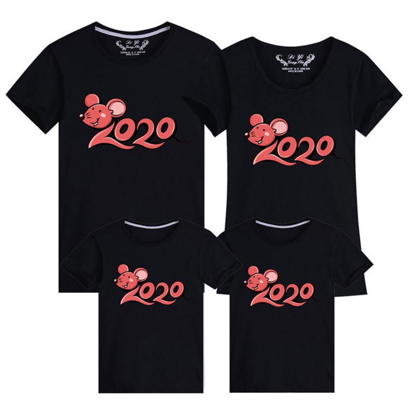 Family Matching Clothes 2020 New Year Summer Print T-shirt Mommy and Daughter Father and Son Clothes Family Look, Black
Family Matching Clothes 2020 New Year Summer Print T-shirt Mommy and Daughter Father and Son Clothes Family Look, Black