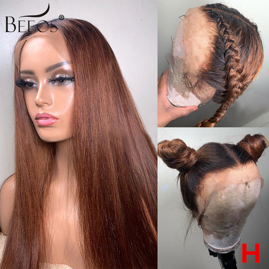 Brazilian Remy Hair 360 Lace Front Human Hair Wig Ombre Brown Color 180% Density Pre Plucked Bleached Knots, Ombre color
Brazilian Remy Hair 360 Lace Front Human Hair Wig Ombre Brown Color 180% Density Pre Plucked Bleached Knots, Ombre color