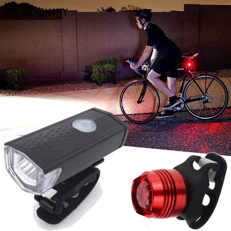 PROBE SHINY Bicycle Light Super Bright Usb Led Bike Bicycle Light Rechargeable Headlight &taillight Set High Quality A711
PROBE SHINY Bicycle Light Super Bright Usb Led Bike Bicycle Light Rechargeable Headlight &taillight Set High Quality A711