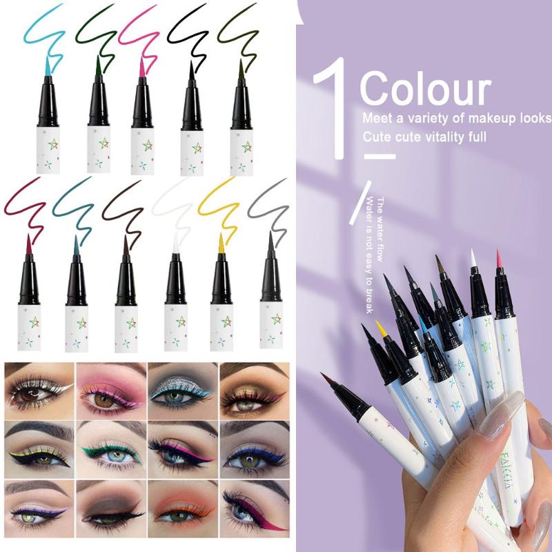FAICCIA 11 Color Eyeliner Waterproof Quick-drying Eyeliner Pen Novice Female 1ML Eye Liner Cosmetic Tools Liquid, Green
FAICCIA 11 Color Eyeliner Waterproof Quick-drying Eyeliner Pen Novice Female 1ML Eye Liner Cosmetic Tools Liquid, Green