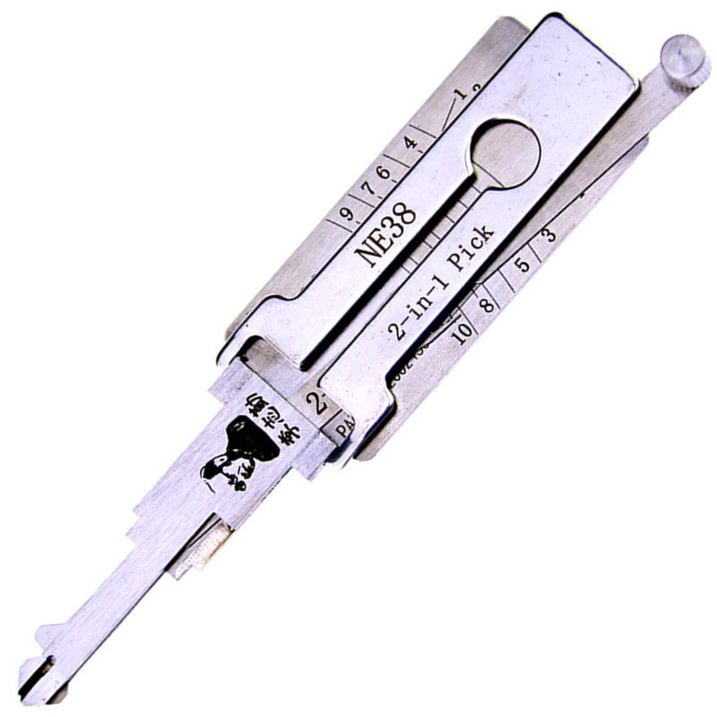 Locksmith Supplies Lishi NE38 2 in 1 Lock Pick And Decoder for Car Door Opener Tool for Hon Ford
Locksmith Supplies Lishi NE38 2 in 1 Lock Pick And Decoder for Car Door Opener Tool for Hon Ford