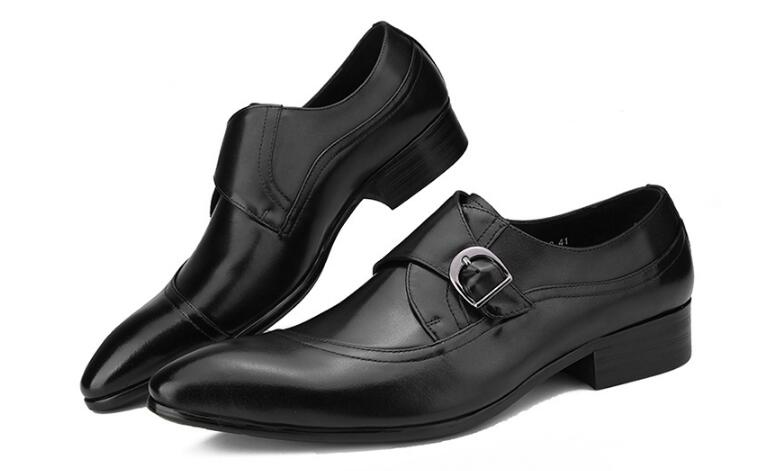 New high-top classics men shoes pointed toe wedding men's shoes slip on formal business, Black
New high-top classics men shoes pointed toe wedding men's shoes slip on formal business, Black