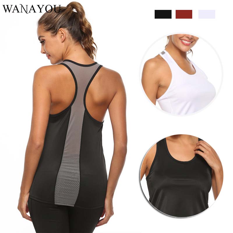 WANAYOU Mesh Breathable Women' Running Vest,Quick Dry Jogging Women Sleeveless Fitness Tank Top,Running Sport T-Shirts Gym Vest, Black
WANAYOU Mesh Breathable Women' Running Vest,Quick Dry Jogging Women Sleeveless Fitness Tank Top,Running Sport T-Shirts Gym Vest, Black