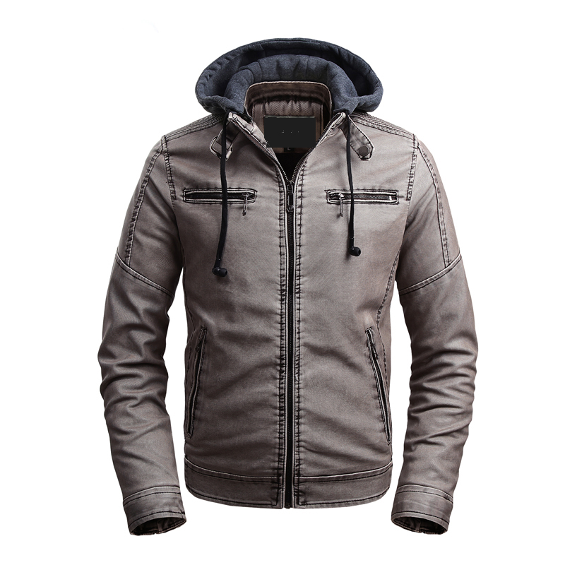 iSurvivor2020 Plus velvet stand collar leather jacket men's casual PU leather clothes washed hooded jacket, Black
iSurvivor2020 Plus velvet stand collar leather jacket men's casual PU leather clothes washed hooded jacket, Black