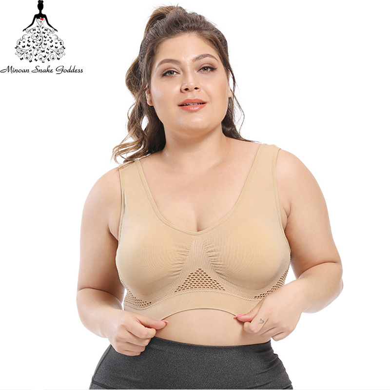 Plus Size Bra Seamless Bra With Pads Big Size 5XL 6XL Push Up Bralette Bras For Women Vest Wireless Active Brassiere, Style1-skin
Plus Size Bra Seamless Bra With Pads Big Size 5XL 6XL Push Up Bralette Bras For Women Vest Wireless Active Brassiere, Style1-skin