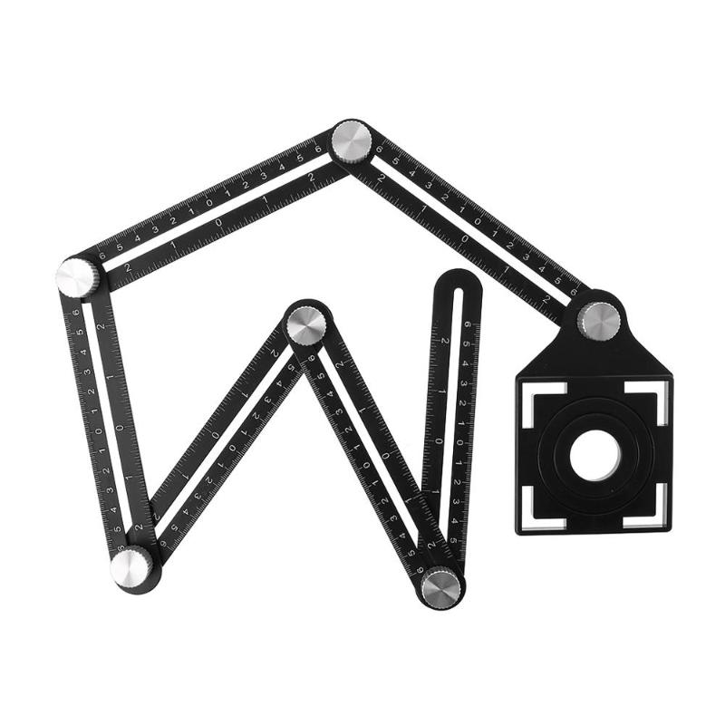 6 Folding Ruler Tile Hole Positioning Multi Template Angle Rulers w/ Drill Guide Woodworking Measuring Tool wood working tool
6 Folding Ruler Tile Hole Positioning Multi Template Angle Rulers w/ Drill Guide Woodworking Measuring Tool wood working tool