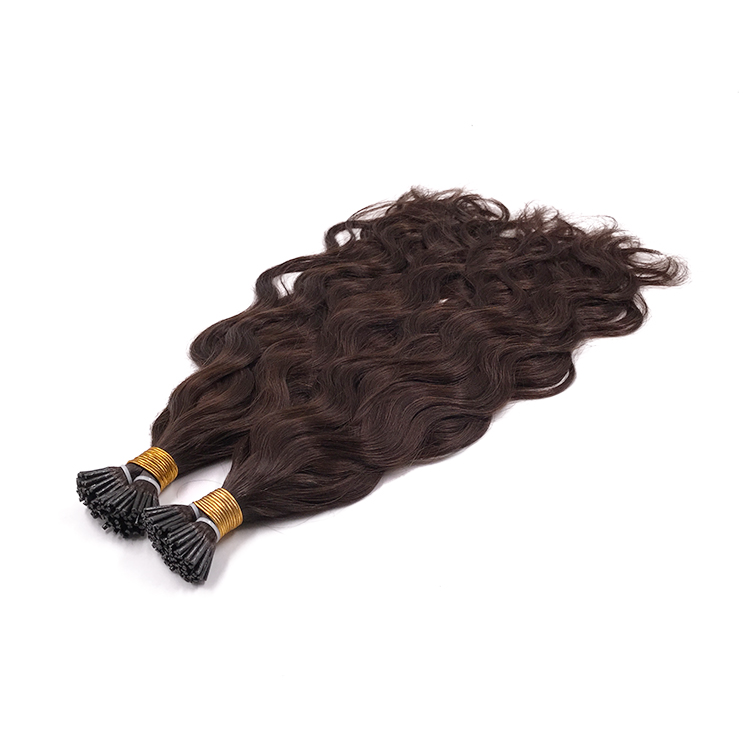 Natural Wave Keratin Extensions 100% Virgin Remy I Tip Dark Brown Color Stick Hair 100G