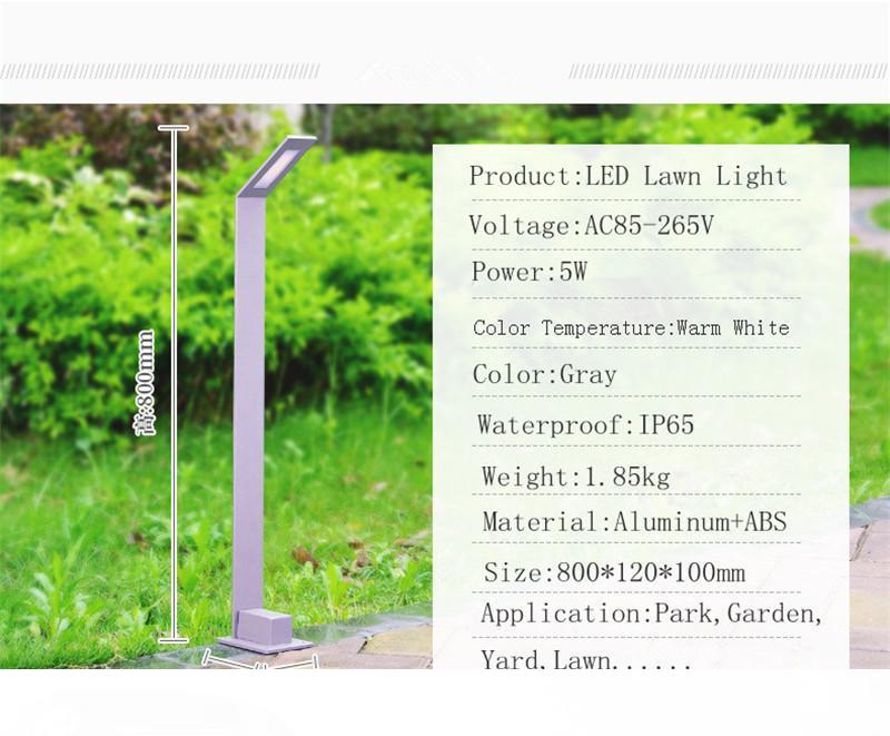 80CM Height Fashion SIMPLE Waterproof Aluminum 5W LED Street Garden Cottage Yard Road Path Light Lamp Landscape Lighting
80CM Height Fashion SIMPLE Waterproof Aluminum 5W LED Street Garden Cottage Yard Road Path Light Lamp Landscape Lighting