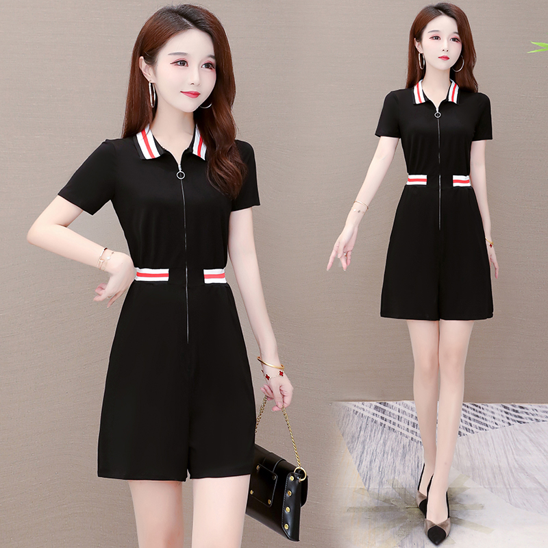summer 2020 New sets for women professional suit Jumpsuit Lady Overall Short Sleeve Office One Piece Romper Shorts Jumpsuit, Black
summer 2020 New sets for women professional suit Jumpsuit Lady Overall Short Sleeve Office One Piece Romper Shorts Jumpsuit, Black
