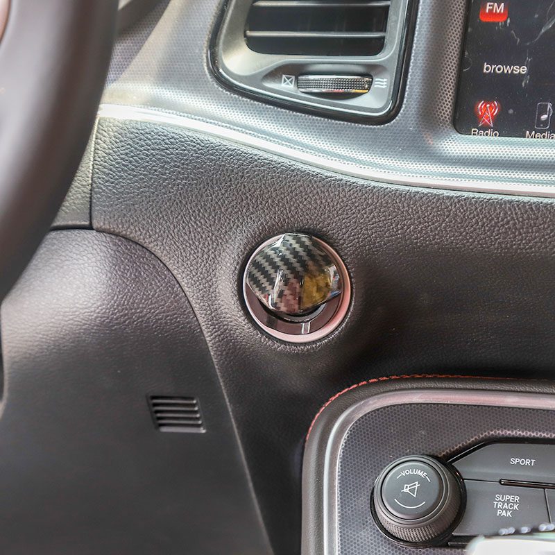 ABS Car Engine Start Button Cover for Dodge Challenger 2015 UP Factory Outlet Car Interior Accessories