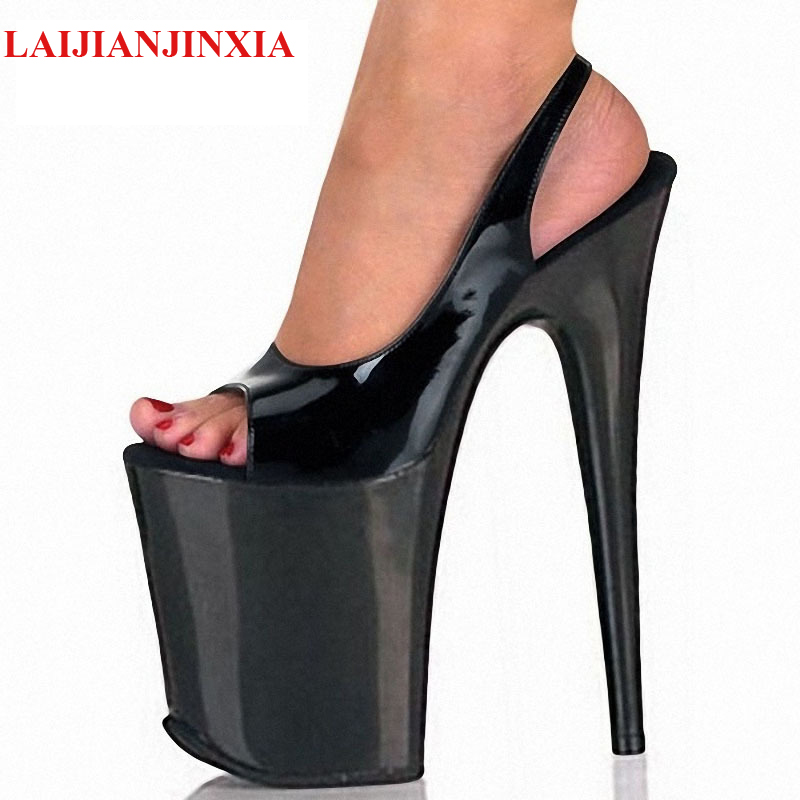 LAIJIANJINXIA New 23cm high heels open-toed shoes platform fashionable women Shoes sexy black wedding sandals with sexy
LAIJIANJINXIA New 23cm high heels open-toed shoes platform fashionable women Shoes sexy black wedding sandals with sexy