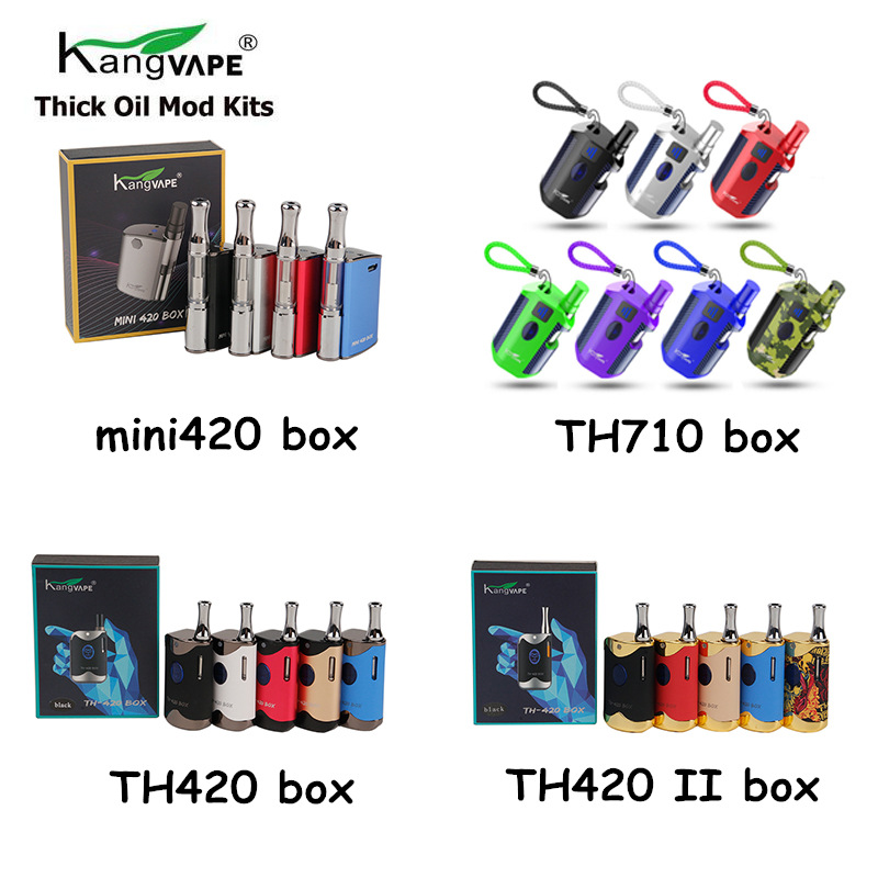 Original Kangvape Vape Box Mod Kits TH-420 II Mini K 420 TH-710 TH 410 Full Kit E Cigarette StarterThick Oil, Mixed or tell us the colors
Original Kangvape Vape Box Mod Kits TH-420 II Mini K 420 TH-710 TH 410 Full Kit E Cigarette StarterThick Oil, Mixed or tell us the colors