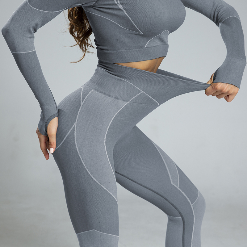 Women Seamless Yoga Set Long Sleeve Top High Waist Sport Gym Set Crop Top Yoga Pant Fitness Leggings Gym Clothes Sport Suit, Blue
Women Seamless Yoga Set Long Sleeve Top High Waist Sport Gym Set Crop Top Yoga Pant Fitness Leggings Gym Clothes Sport Suit, Blue