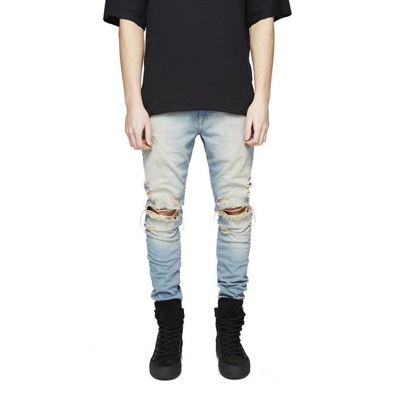 Kenntrice Men Knee Ripped Holes Skinny Destroyed Jeans Fashion Slim Fit Hip hop Mens Streetwear Denim Pants Quality Joggers Jean, Black k18
Kenntrice Men Knee Ripped Holes Skinny Destroyed Jeans Fashion Slim Fit Hip hop Mens Streetwear Denim Pants Quality Joggers Jean, Black k18