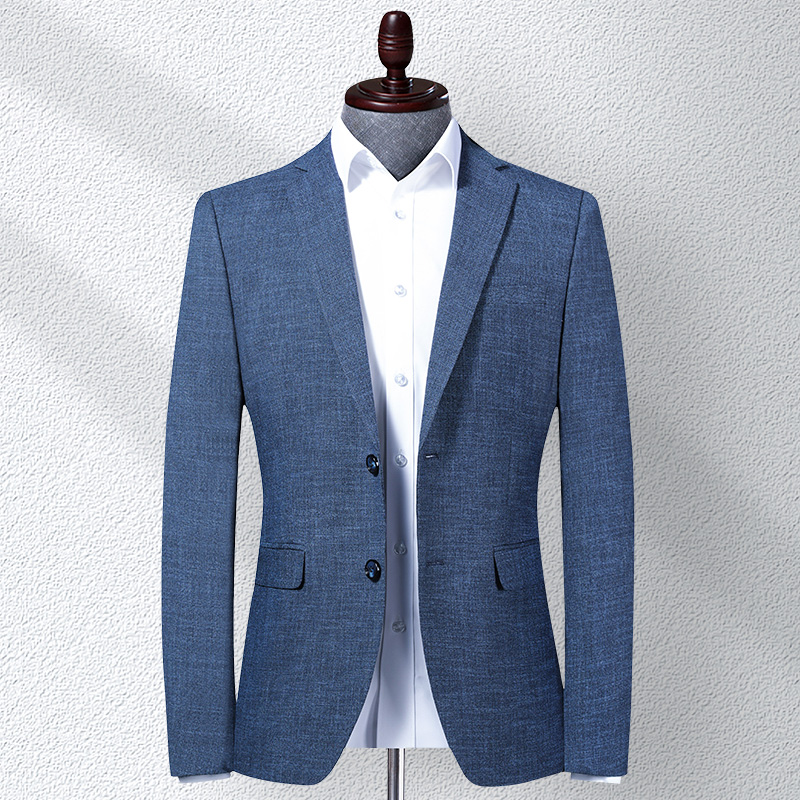 Korean Style Casual Blazer Groom Wedding Jacket Men's Elegant Coat for Party Business, Blue
Korean Style Casual Blazer Groom Wedding Jacket Men's Elegant Coat for Party Business, Blue