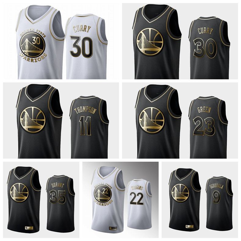 Golden State Warriors Men Stephen 30 Curry Klay 11 Thompson Draymond 23 Green Black White Golden Basketball Swingman Jersey
Golden State Warriors Men Stephen 30 Curry Klay 11 Thompson Draymond 23 Green Black White Golden Basketball Swingman Jersey