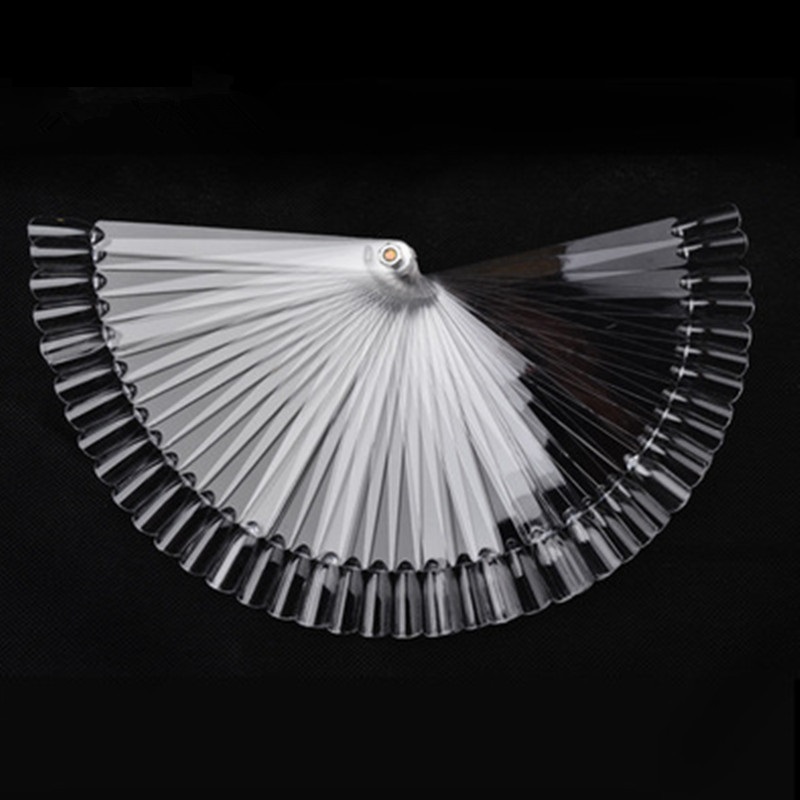 Nail Art Tips Fan Shaped Color Palette Card Display Practice Sticks Nail Style Swatches Nail Art Display Shelf Polish Card
