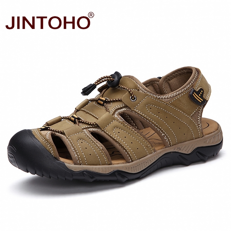 JINTOHO Top Quality Sandal Men Sandals Summer Genuine Leather Sandals Men Outdoor Shoes Leather Shoes Big Plus size, Light brown
JINTOHO Top Quality Sandal Men Sandals Summer Genuine Leather Sandals Men Outdoor Shoes Leather Shoes Big Plus size, Light brown