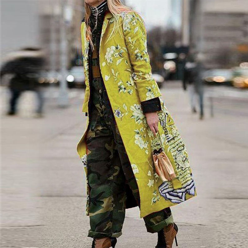 Trench Coat Female 2020 Women Spring Coat Vintage Print Slim Plus Size Cardigan Women Long Chinese National Style Outerwear, Green
Trench Coat Female 2020 Women Spring Coat Vintage Print Slim Plus Size Cardigan Women Long Chinese National Style Outerwear, Green