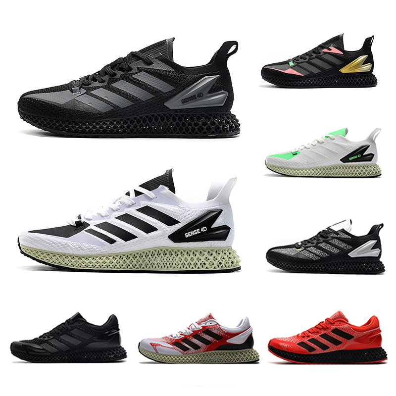 

White black Carbon Mens ZX Sense Run 4000 Futurecraft Running Shoes Trainers Men ZX4000 Carbon Male Sports Trainer outdoor Sneakers 40-45, Color#7