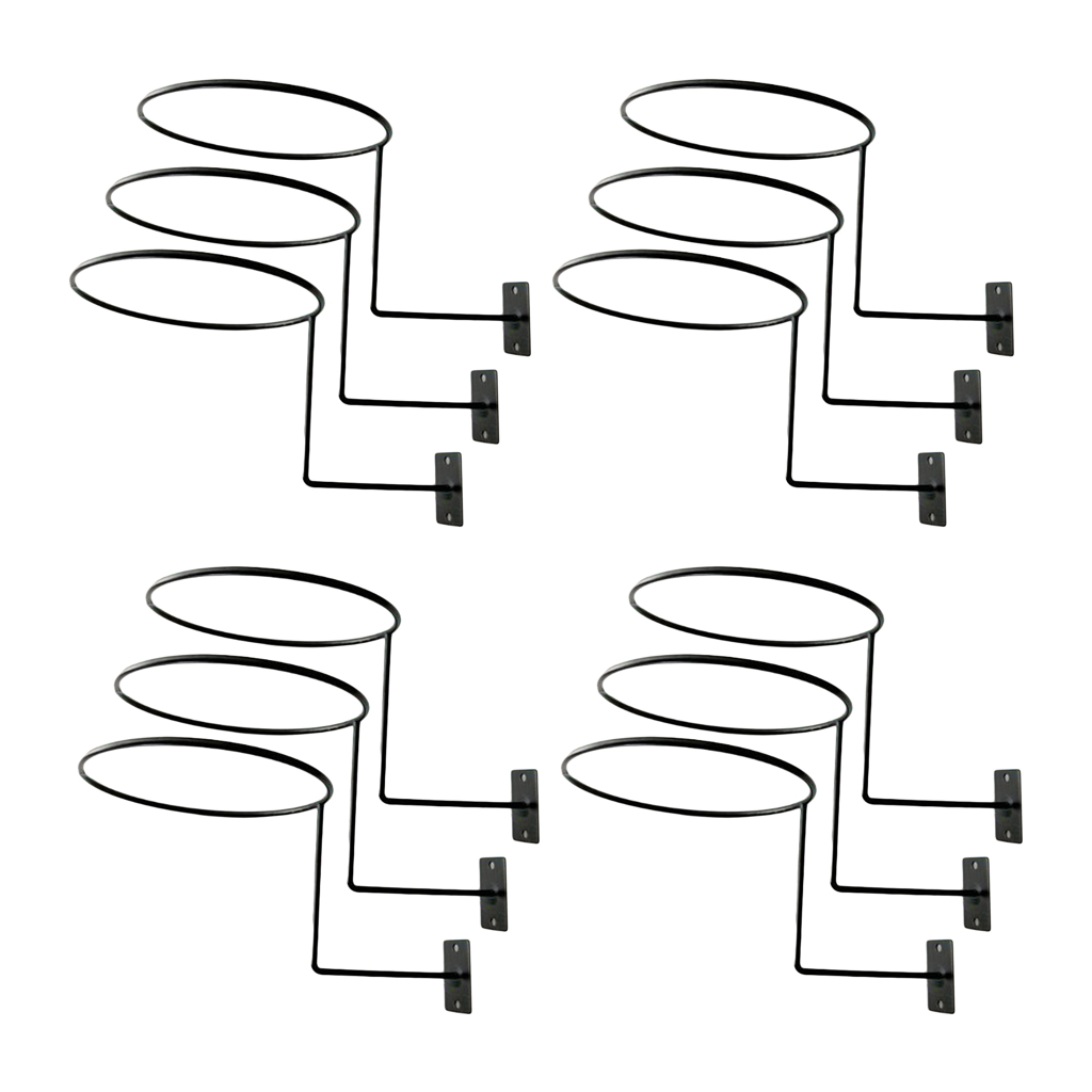 12 Pcs Wall Mount Helmet Display Holder Rack Hanger For Fisherman Sun Hat Cap