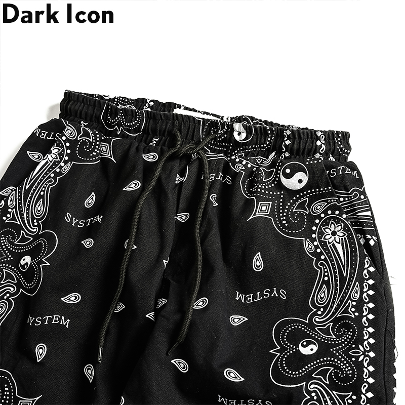 Dark Icon Bandana Jogging Pants Men Women Elastic Waist Side Pockets Men's Pants Trousers CX200729