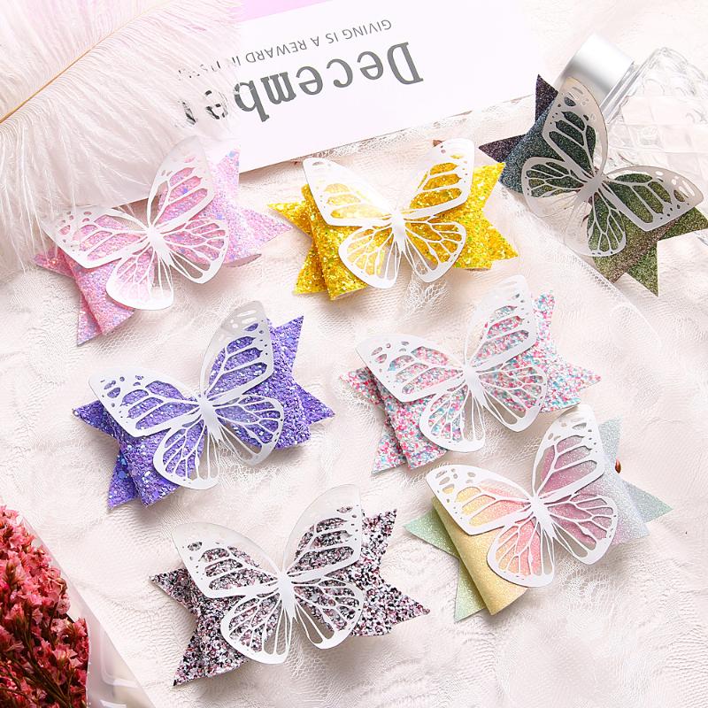 7pcs/lot Butterfly Hair Bows with Clip Glitter Princess Hairbows Hairpin Fashion Kids Hair Accessories Headwear, White
7pcs/lot Butterfly Hair Bows with Clip Glitter Princess Hairbows Hairpin Fashion Kids Hair Accessories Headwear, White