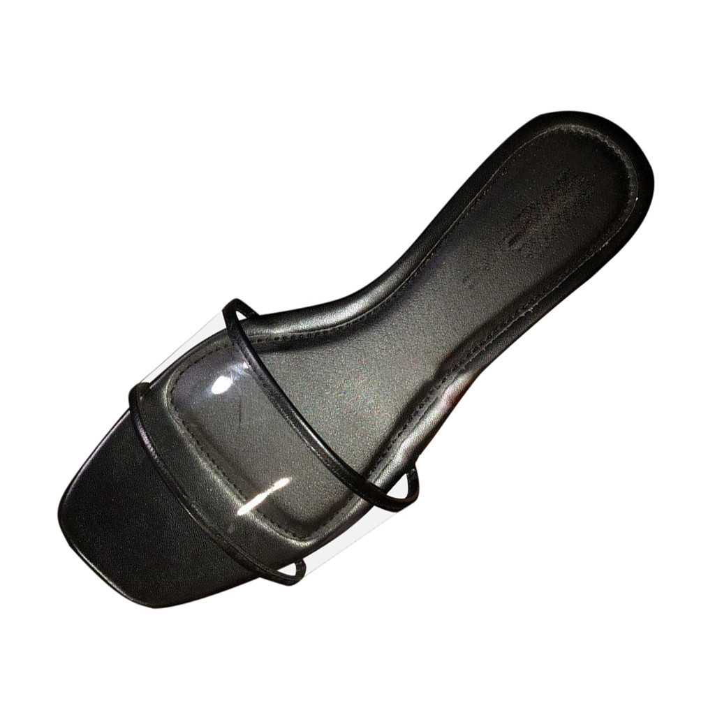 2020 New Women Transparent Sandals Ladies Stripper Heel Slippers White Open Toes Thick Heel Fashion Female Slides Summer Shoes 4 Y200620