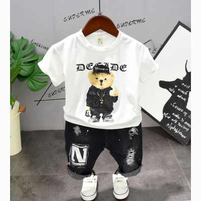 Boys Designer Cartoon Suits Kids 2020 New Two-piece Set Children T-shirt + Pants Fashion Print Wild Suits Boys Casual 2020 Summer Bear Sets, Black
Boys Designer Cartoon Suits Kids 2020 New Two-piece Set Children T-shirt + Pants Fashion Print Wild Suits Boys Casual 2020 Summer Bear Sets, Black