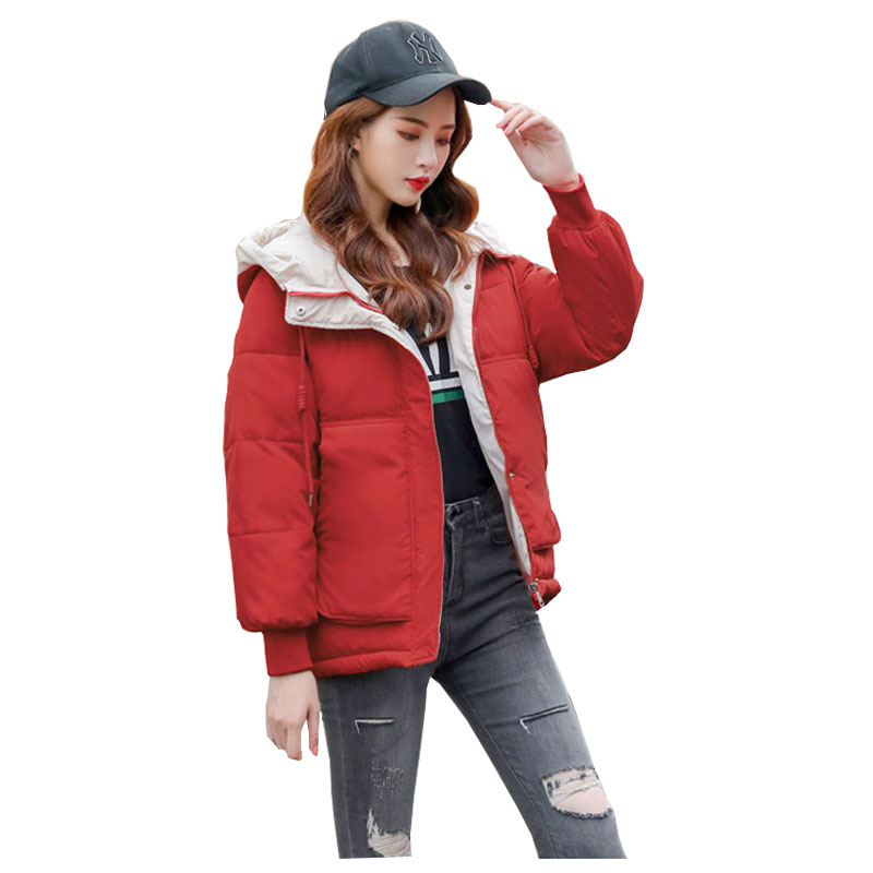 Student Short Hooded Winter Jacket BIO Down Coat Female Oversize Jacket Cotton Padded Wadded Parkas Big Pocket, Black
Student Short Hooded Winter Jacket BIO Down Coat Female Oversize Jacket Cotton Padded Wadded Parkas Big Pocket, Black