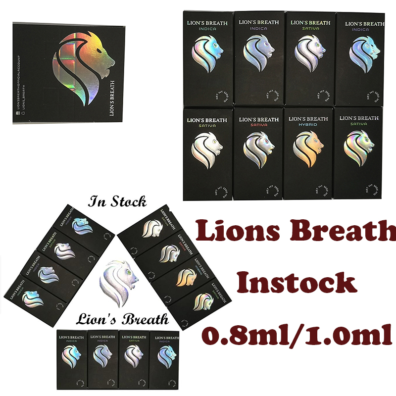 Lions Breath Vapes Carts Packaging Vape Pens 510 Thread Cartridges Ceramic Vaporizer E Cig BOX 0.8ml1.0ml Round Press Tip Atomizer Instock
Lions Breath Vapes Carts Packaging Vape Pens 510 Thread Cartridges Ceramic Vaporizer E Cig BOX 0.8ml1.0ml Round Press Tip Atomizer Instock