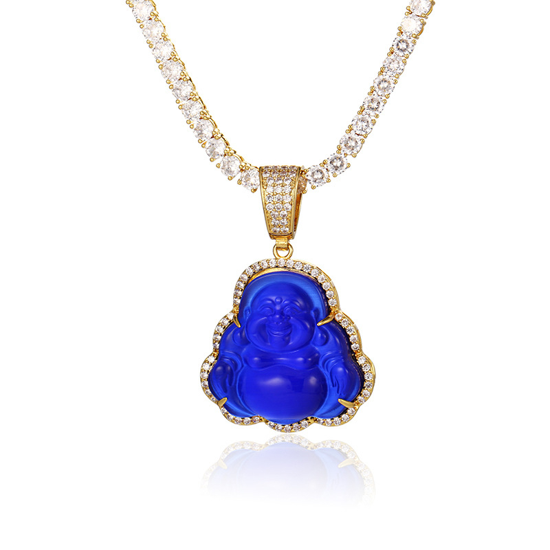 GUCY Blue Buddha Pendant With Baguette AAA Cubic Zircon Hiphop Necklace Tennis Chain Hip Hop Punk Jewelry CX200721
GUCY Blue Buddha Pendant With Baguette AAA Cubic Zircon Hiphop Necklace Tennis Chain Hip Hop Punk Jewelry CX200721