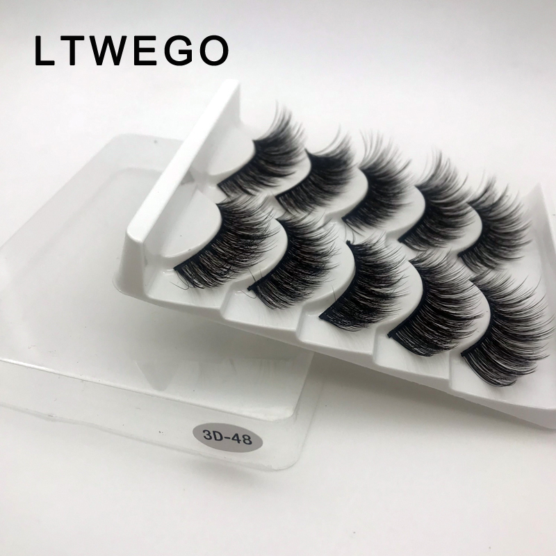 LTWEGO 5 pairs faux 3d mink lashes fluffy wispy false eyelashes natural long eyelash extension makeup handmade fake lash 3D-48
LTWEGO 5 pairs faux 3d mink lashes fluffy wispy false eyelashes natural long eyelash extension makeup handmade fake lash 3D-48