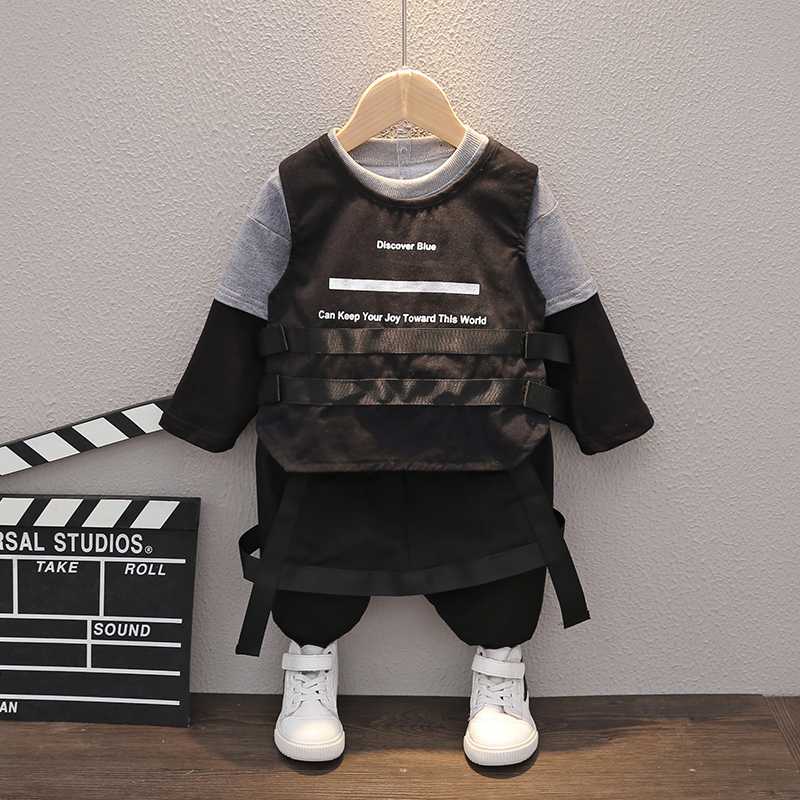 Spring Autumn Children Fashion Clothes Baby Boy Girl Letter Vest T Shirt Pants 3Pcs/sets Kids Infant Clothing Toddler Sportswear, Black
Spring Autumn Children Fashion Clothes Baby Boy Girl Letter Vest T Shirt Pants 3Pcs/sets Kids Infant Clothing Toddler Sportswear, Black