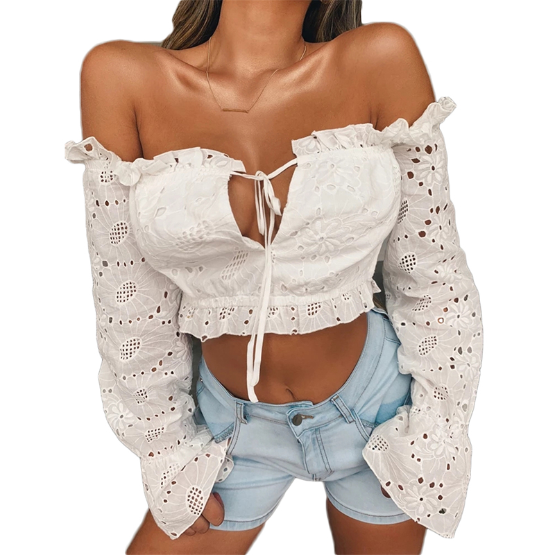 spring Women T-shirt Sexy Long Sleeve T-shirts Strap Off Shoulder Lace Stitching Female Casual Slim T Shirts Top, White
spring Women T-shirt Sexy Long Sleeve T-shirts Strap Off Shoulder Lace Stitching Female Casual Slim T Shirts Top, White