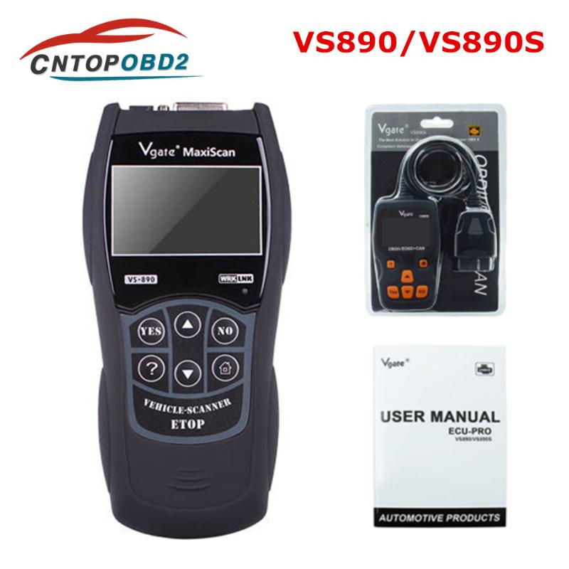 Vgate VS890 OBD2 Scanner VS890S Code Reader Support OBD OBDII CAN Protocols Multi-languages VS-890 OBD Car Diagnostic Tool
Vgate VS890 OBD2 Scanner VS890S Code Reader Support OBD OBDII CAN Protocols Multi-languages VS-890 OBD Car Diagnostic Tool