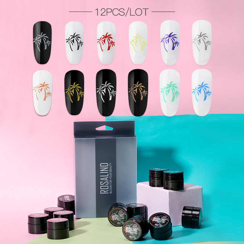 ROSALIND Gel Nail Polish Set 12PCS/Set Painting Spider Shiny Gel Manicure Set Stamping acrylic Nail Kit Varnish All For Manicure
ROSALIND Gel Nail Polish Set 12PCS/Set Painting Spider Shiny Gel Manicure Set Stamping acrylic Nail Kit Varnish All For Manicure